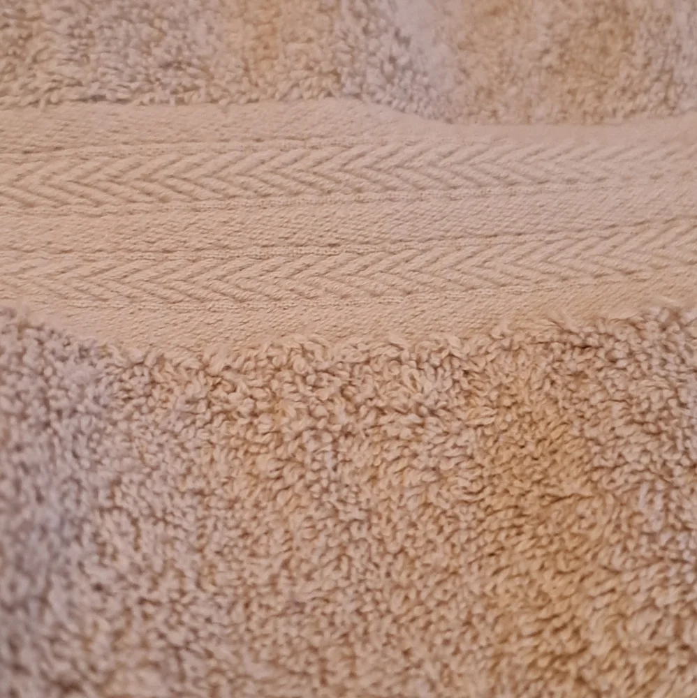 CANNON Olive Green Towel Set Band Detail 1 ea Bath Hand Wash Absorbent EUC